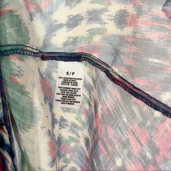 Aeropostale Tank Top • Sz Small P • Sheer, Flowy • Multicolor - Picture 6 of 7